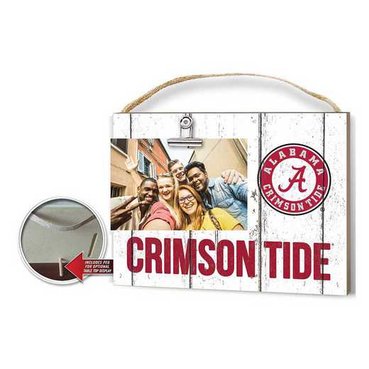 1001100104: Clip It Weathered Logo Photo Frame Alabama Crimson Tide