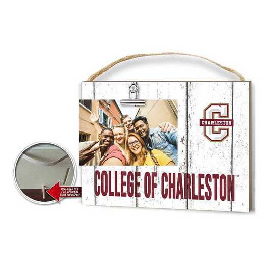 1001100167: Clip It Weathered Logo Photo Frame Charleston College Cougars