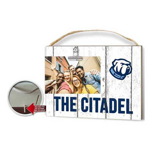 1001100171: Clip It Weathered Logo Photo Frame Citadel Bulldogs