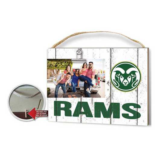 1001100183: Clip It Weathered Logo Photo Frame Colorado State- Rams