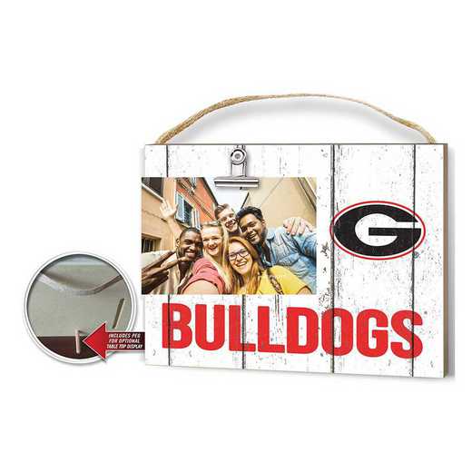 1001100237: Clip It Weathered Logo Photo Frame Georgia Bulldogs