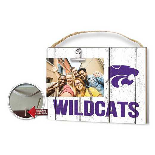 1001100280: Clip It Weathered Logo Photo Frame Kansas State Wildcats