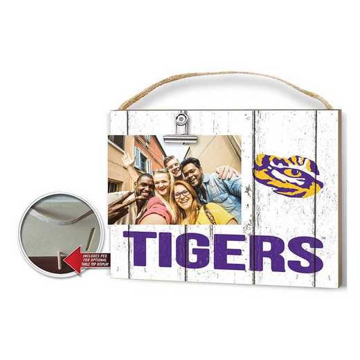 1001100299: Clip It Weathered Logo Photo Frame LSU Fighting Tigers