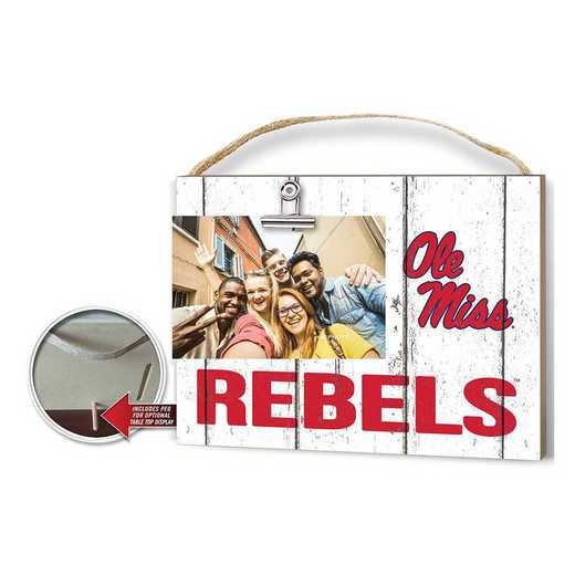 1001100336: Clip It Weathered Logo Photo Frame Mississippi Rebels