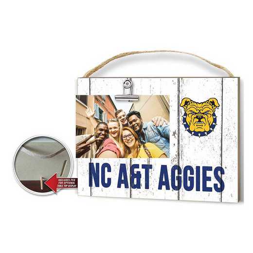 1001100370: Clip It Weathered Logo Photo Frame North Carolina A&T Aggies