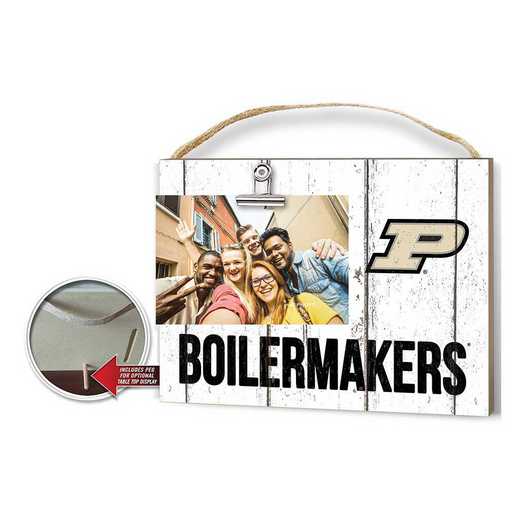 1001100406: Clip It Weathered Logo Photo Frame Purdue Boilermakers