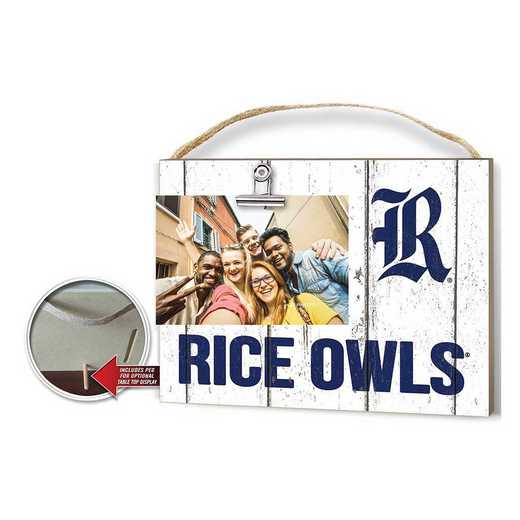 1001100412: Clip It Weathered Logo Photo Frame Rice Owls