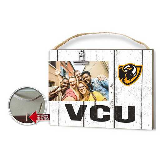 1001100499: Clip It Weathered Logo Photo Frame Virginia Commonwealth Rams