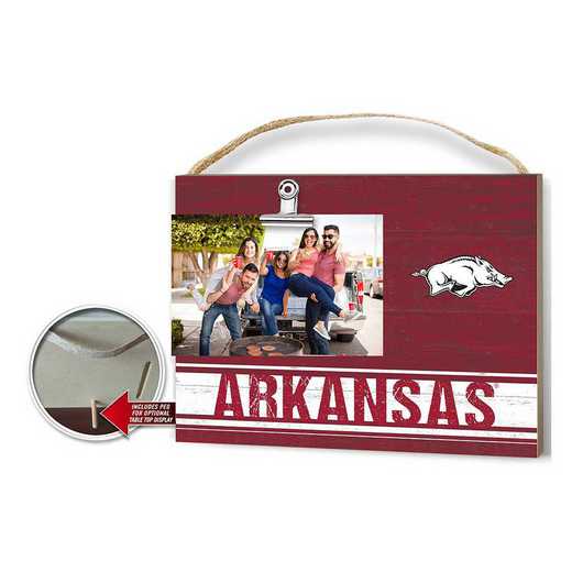 1001103112: Clip It Colored Logo Photo Frame Arkansas Razorbacks