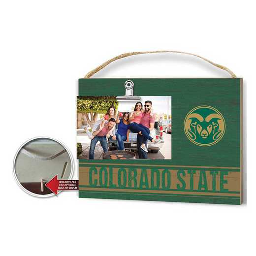 1001103183: Clip It Colored Logo Photo Frame Colorado State- Rams