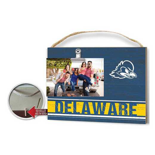 1001103197: Clip It Colored Logo Photo Frame Delaware Fightin Blue Hens