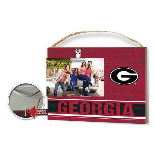 1001103237: Clip It Colored Logo Photo Frame Georgia Bulldogs