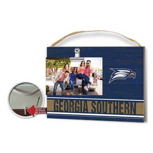 1001103238: Clip It Colored Logo Photo Frame Georgia Southern Eagles
