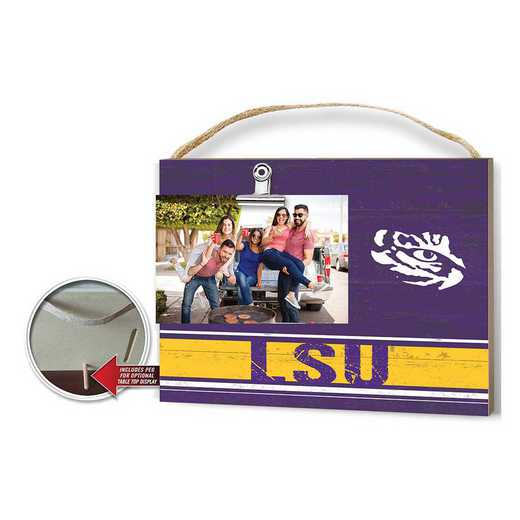 1001103299: Clip It Colored Logo Photo Frame LSU Fighting Tigers
