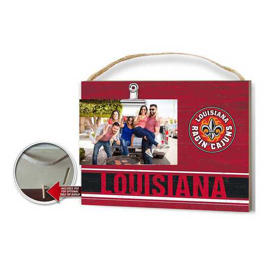 1001103300: Clip It Colored Logo Photo Frame Louisiana State Lafayette Ragin