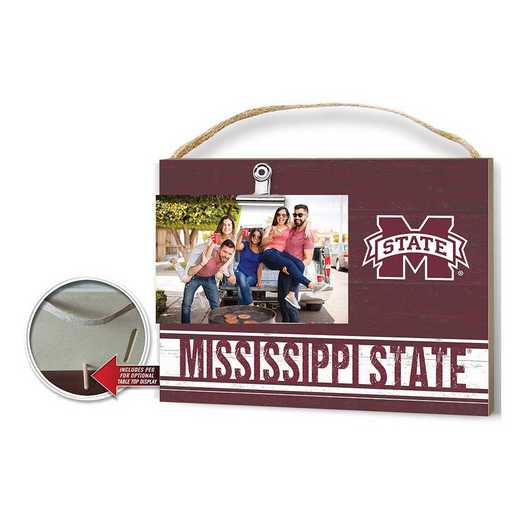 1001103337: Clip It Colored Logo Photo Frame Mississippi State Bulldogs