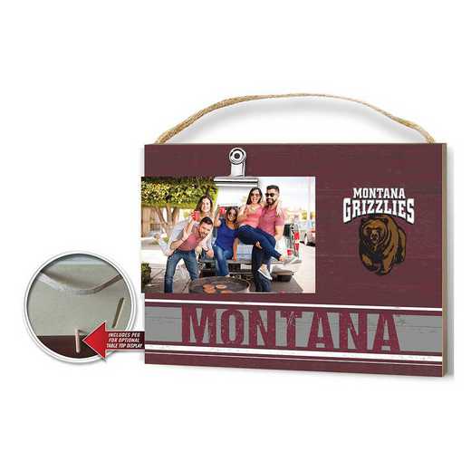 1001103341: Clip It Colored Logo Photo Frame Montana Grizzlies