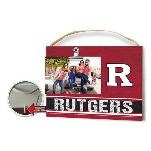 1001103415: Clip It Colored Logo Photo Frame Rutgers Scarlet Knights