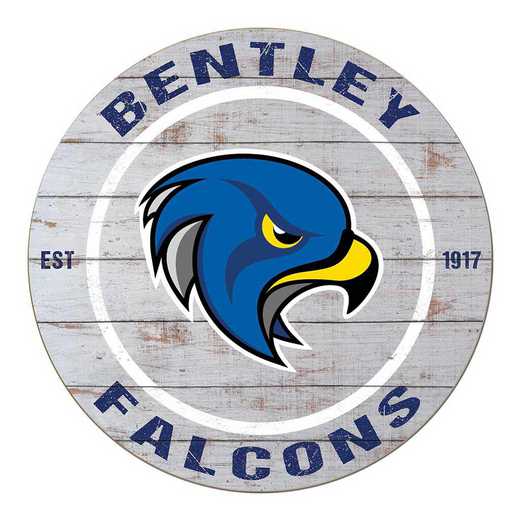 1032100126: 20x20 Weathered Circle Bentley College Falcons