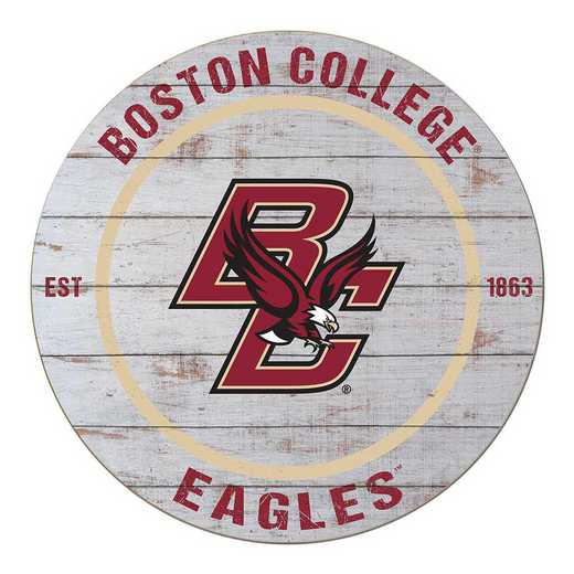 1032100131: 20x20 Weathered Circle Boston College Eagles