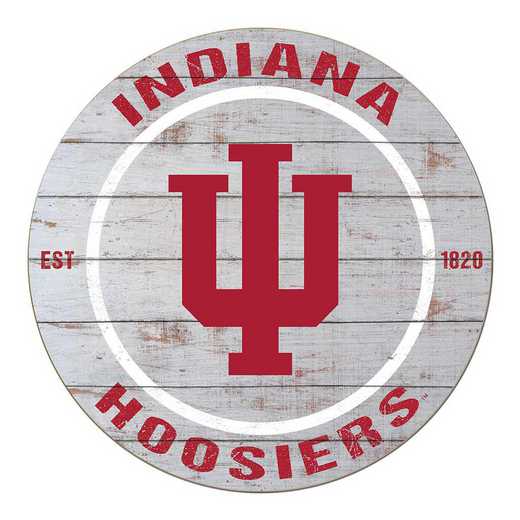 1032100269: 20x20 Weathered Circle Indiana Hoosiers