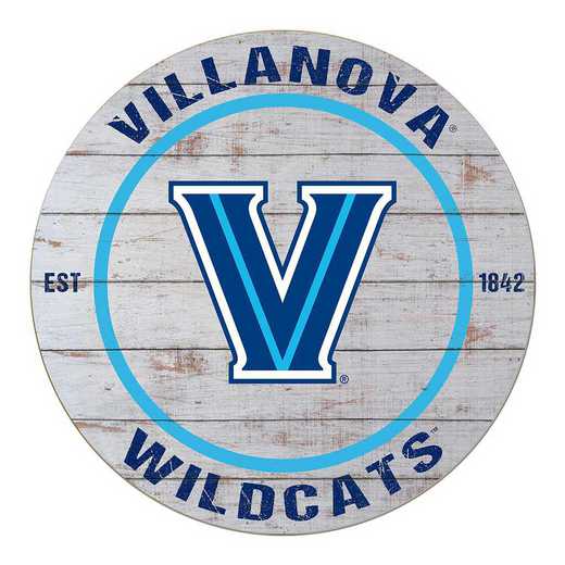 1032100496: 20x20 Weathered Circle Villanova Wildcats