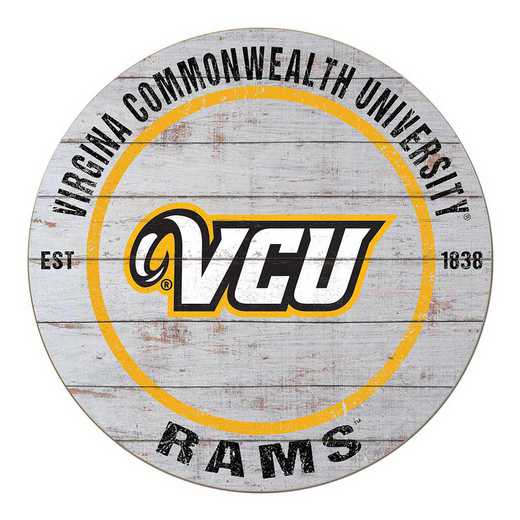 1032100499: 20x20 Weathered Circle Virginia Commonwealth Rams