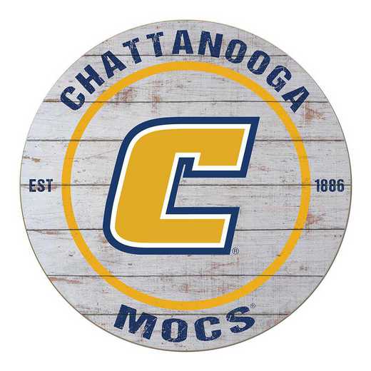 1032100678: 20x20 Weathered Circle Tennessee Chattanooga Mocs