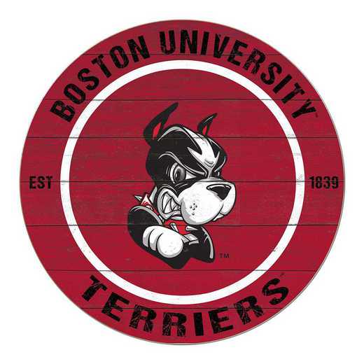 1032104132: 20x20 Colored Circle Boston University Terriers