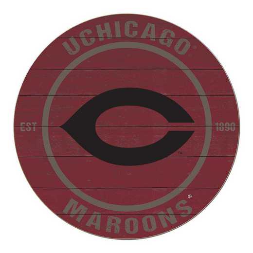 1032104168: 20x20 Colored Circle University of Chicago Maroons