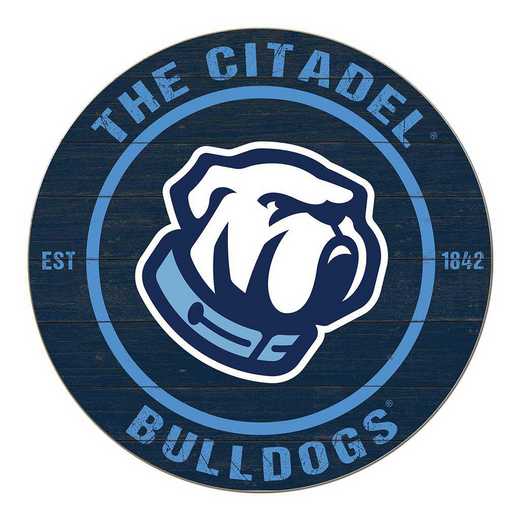 1032104171: 20x20 Colored Circle Citadel Bulldogs