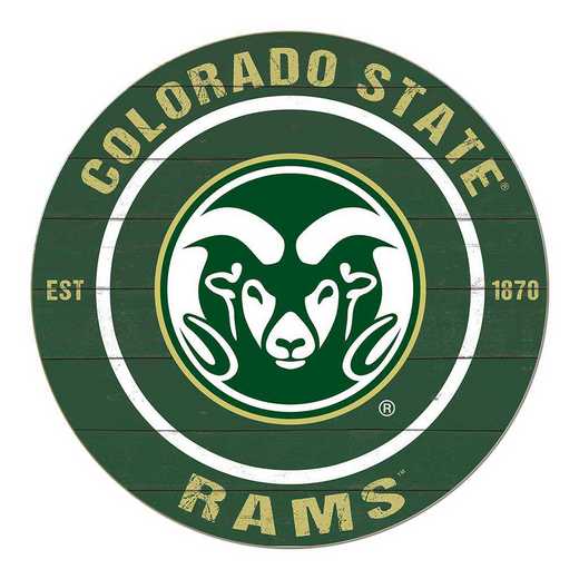 1032104183: 20x20 Colored Circle Colorado State- Rams