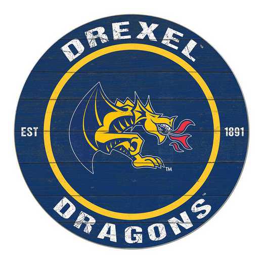 1032104207: 20x20 Colored Circle Drexel Dragons