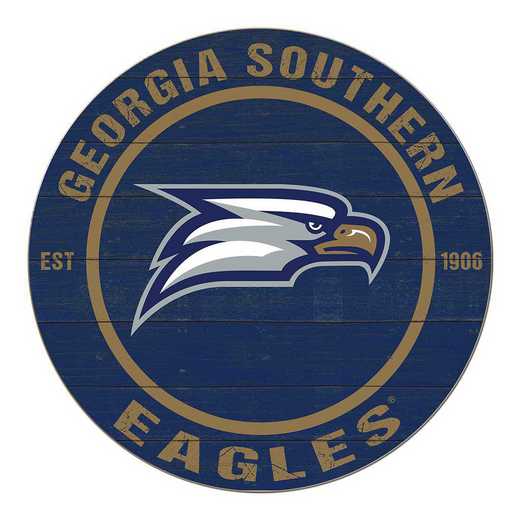 1032104238: 20x20 Colored Circle Georgia Southern Eagles