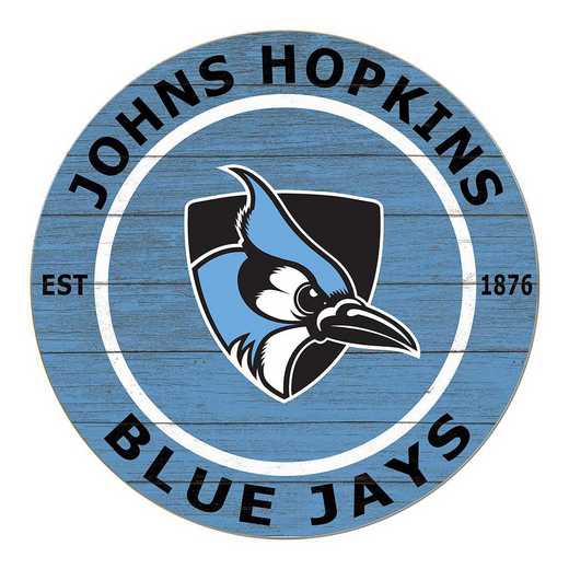1032104277: 20x20 Colored Circle Johns Hopkins Blue Jays
