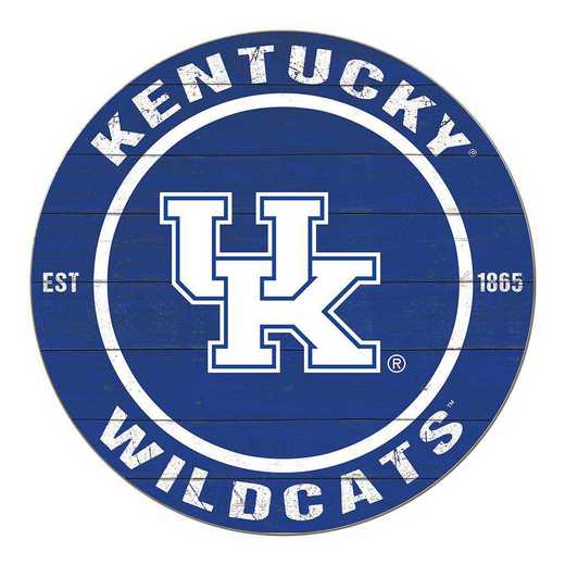 1032104285: 20x20 Colored Circle Kentucky Wildcats
