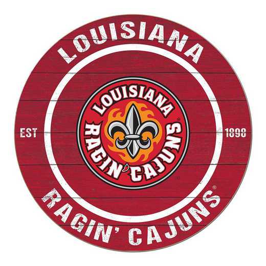 1032104300: 20x20 Colored Circle Louisiana State Lafayette Ragin