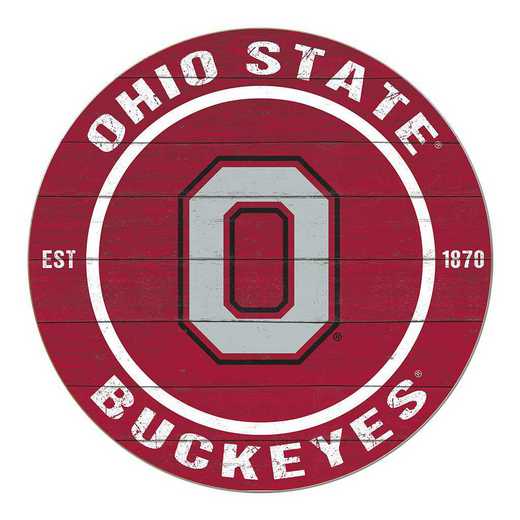 1032104387: 20x20 Colored Circle Ohio State Buckeyes