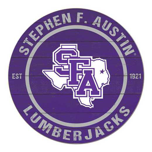 1032104458: 20x20 Colored Circle Stephen F Austin Lumberjacks