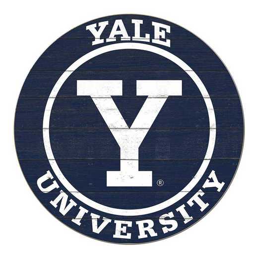 1032104546: 20x20 Colored Circle Yale Bulldogs