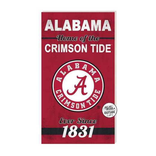 1041102104: 11x20 Indoor Outdoor Sign Home of the Alabama Crimson Tide