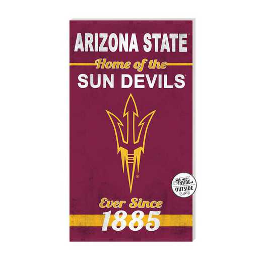 1041102110: 11x20 Indoor Outdoor Sign Home of the Arizona State Sun Devils