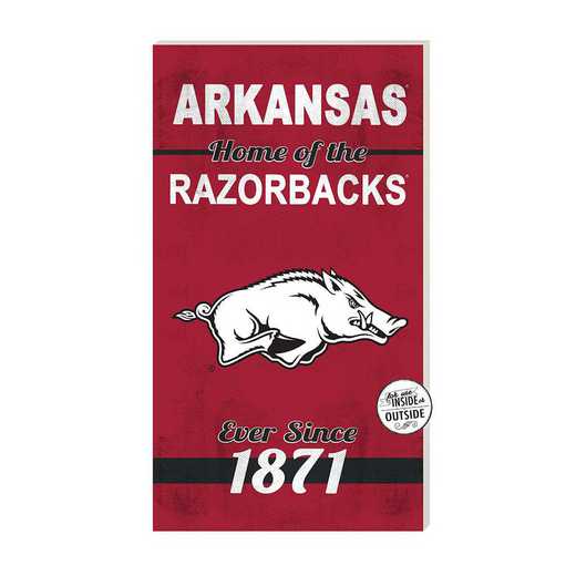 1041102112: 11x20 Indoor Outdoor Sign Home of the Arkansas Razorbacks