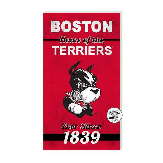 1041102132: 11x20 Indoor Outdoor Sign Home of the Boston University Terriers