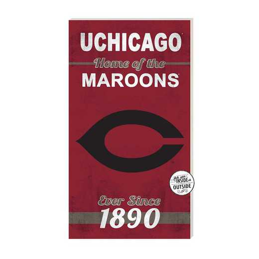 1041102168: 11x20 Indoor Outdoor Sign Home of the University of Chicago Maroons