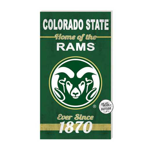 1041102183: 11x20 Indoor Outdoor Sign Home of the Colorado State- Rams