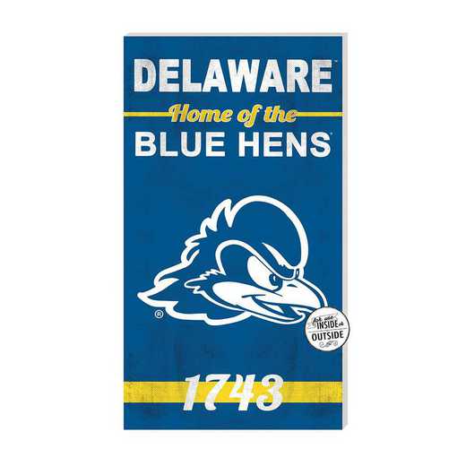 1041102197: 11x20 Indoor Outdoor Sign Home of the Delaware Fightin Blue Hens