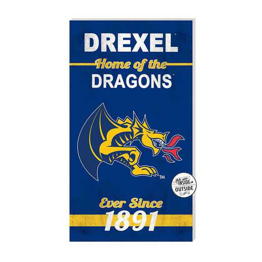 1041102207: 11x20 Indoor Outdoor Sign Home of the Drexel Dragons