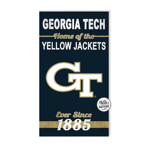 1041102239: 11x20 Indoor Outdoor Sign Home of the Georgia Tech Yellow Jackets