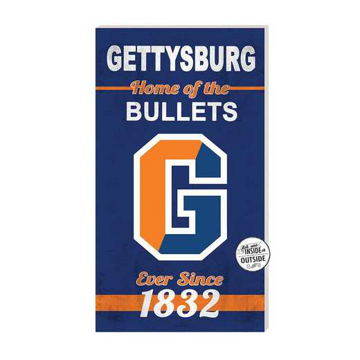 1041102240: 11x20 Indoor Outdoor Sign Home of the Gettysburg College Bullets